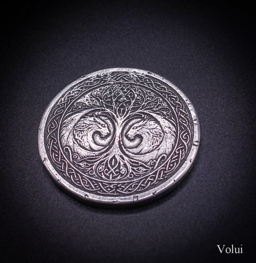 Silver Celtic coin