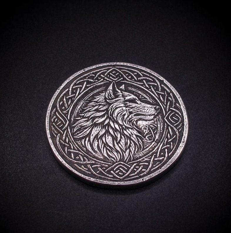 Silver Celtic coin