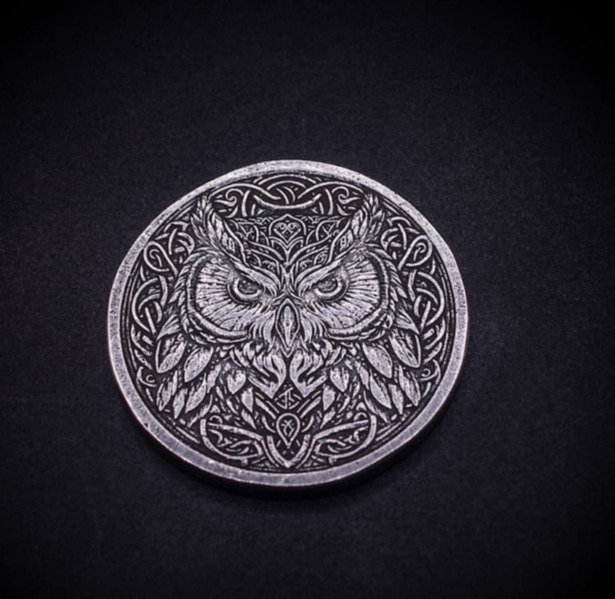 Silver Celtic coin