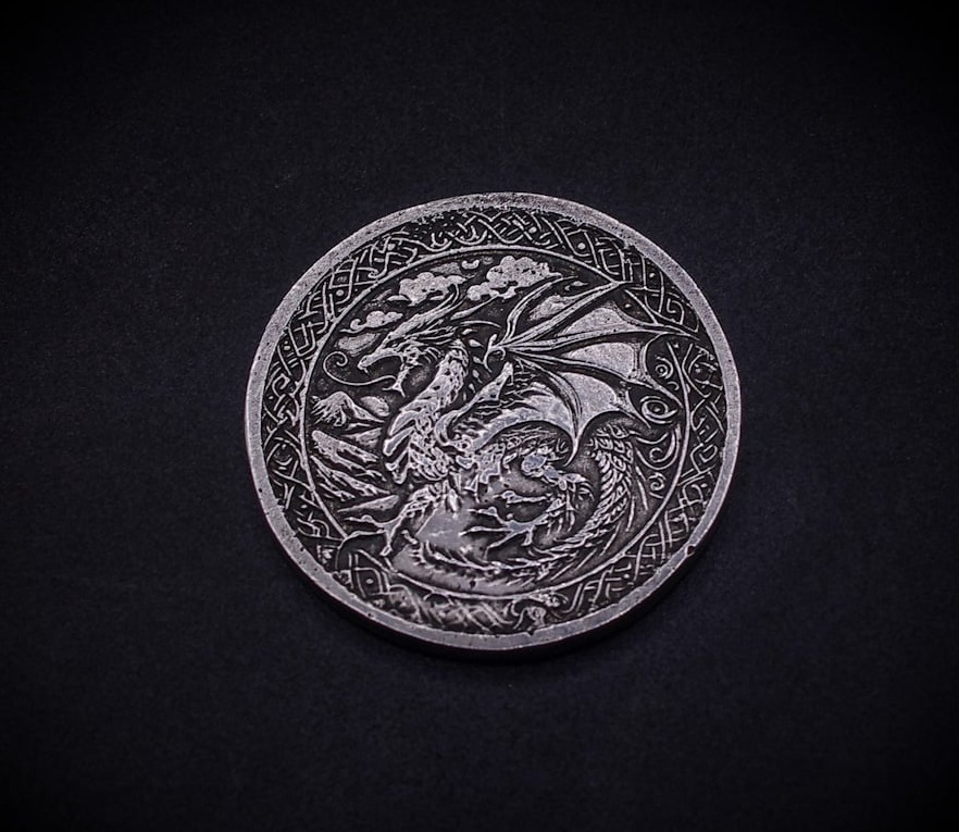 Silver Celtic coin